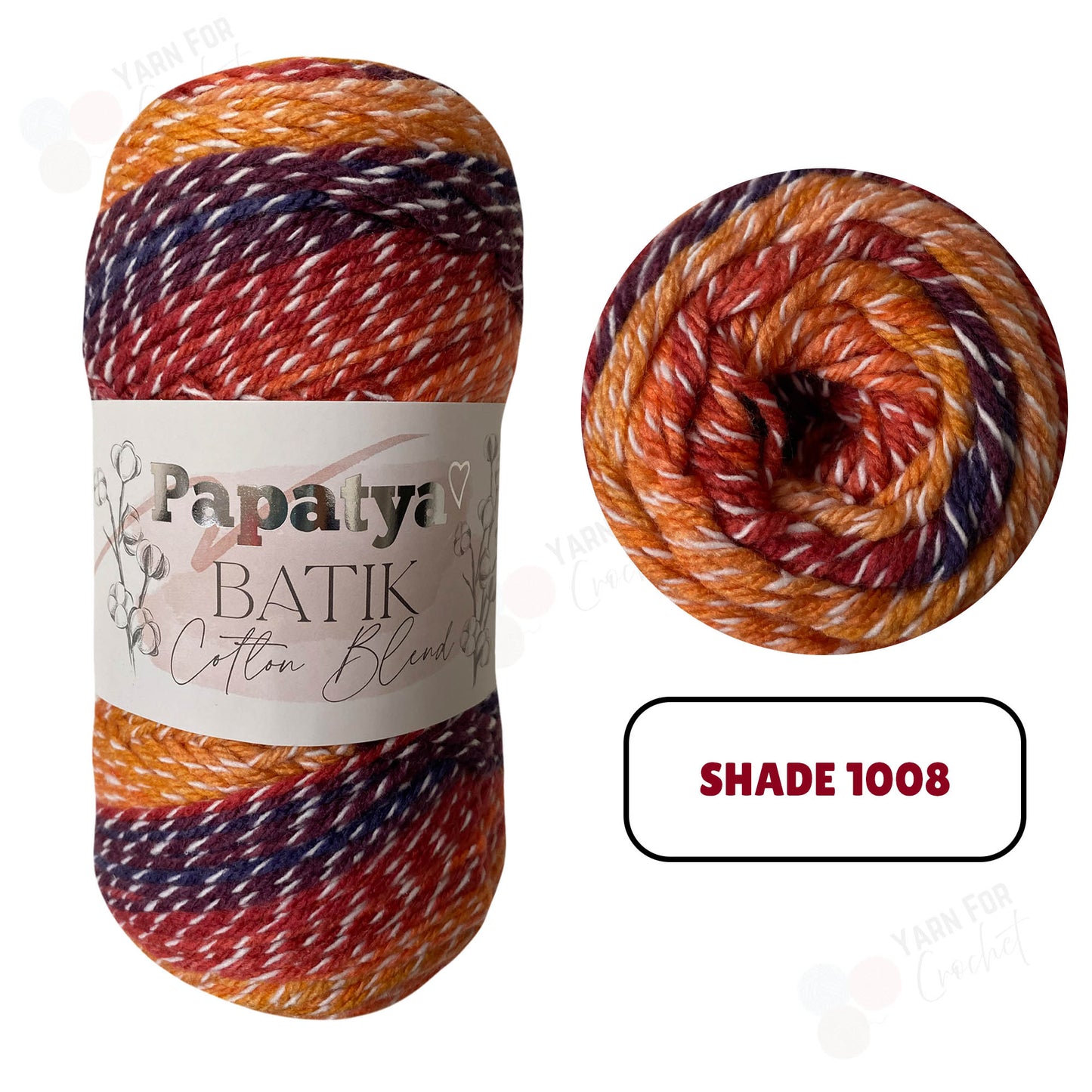 Papatya Batik Cotton Blend DK Yarn - (5 x 100g)