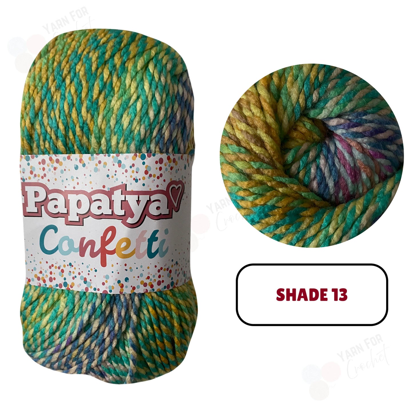 Papatya Confetti Yarn - (5 x 100g)