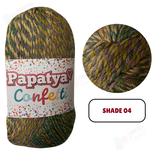 Papatya Confetti Yarn - (5 x 100g)
