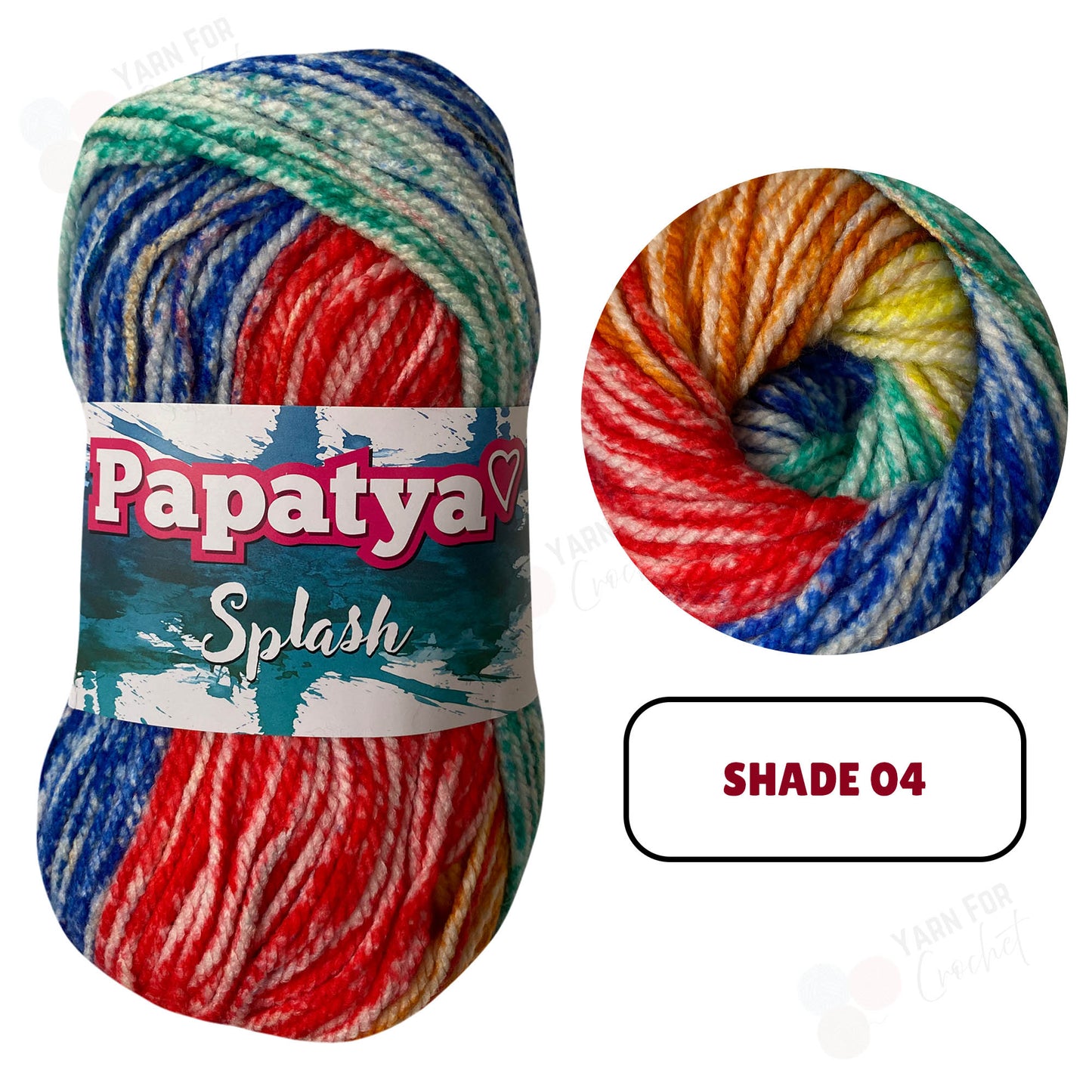Papatya Splash Chunky Yarn - (5 x 100g)