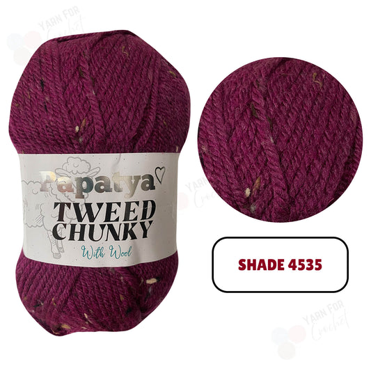 Papatya Tweed Chunky Yarn - (5 x 100g)