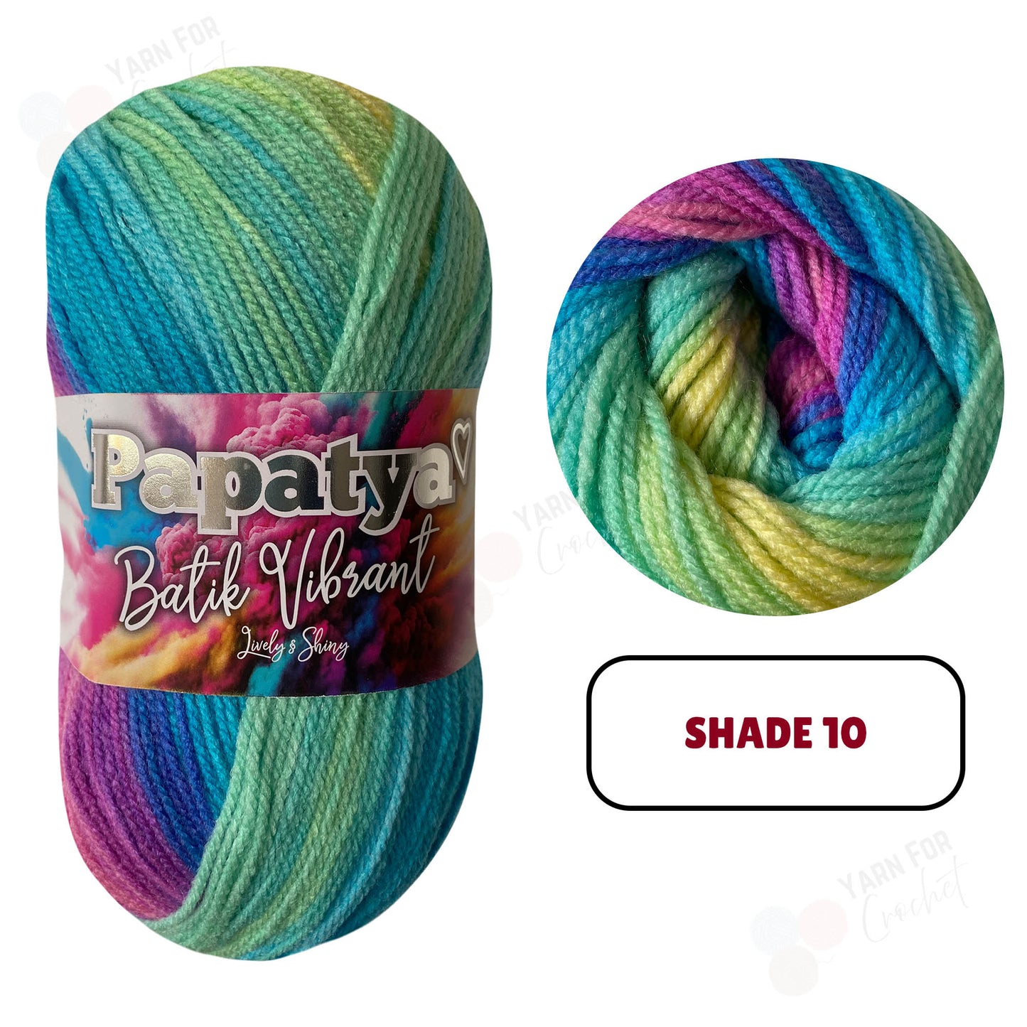 Papatya Batik Vibrant DK Yarn - (5 x 100g)