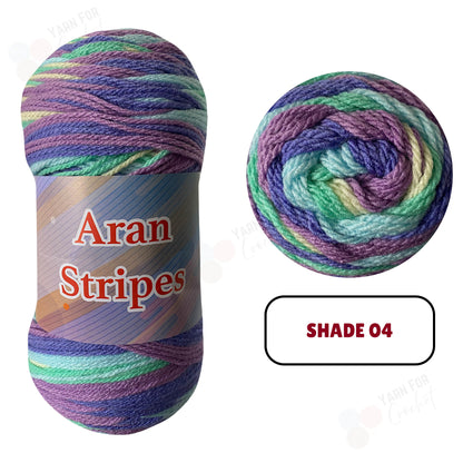 Knitco Aran Stripes Yarn - 200g