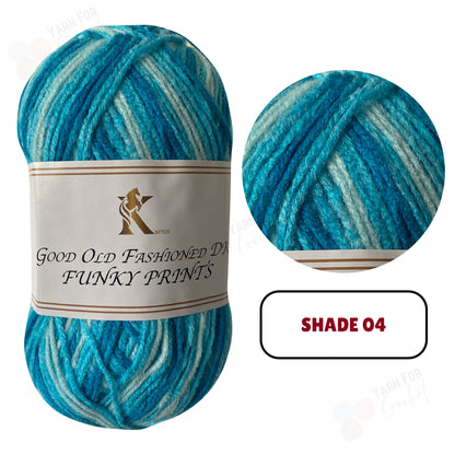 Knitco Good Old Fashioned Funky Prints DK Yarn - (5 x 100g)