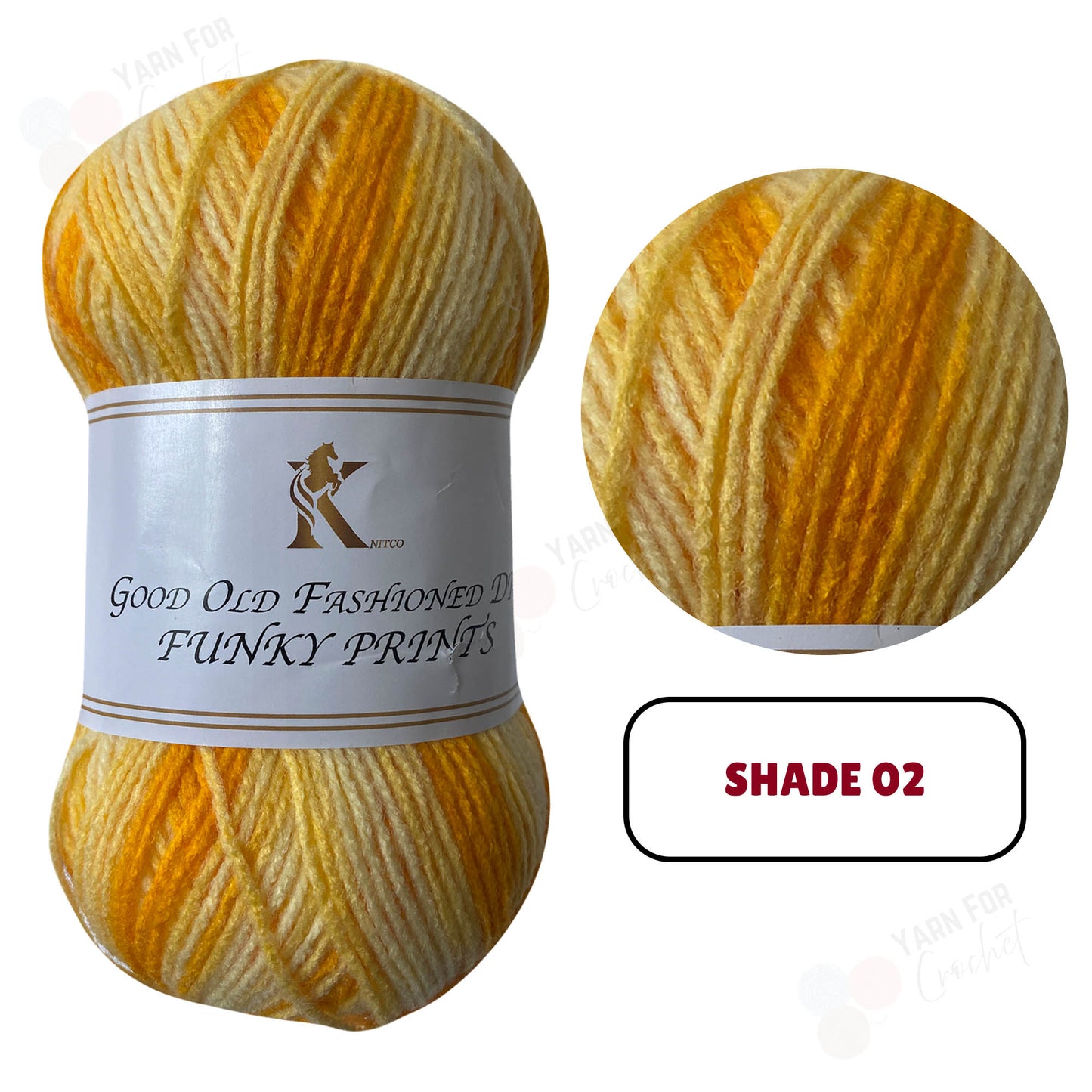 Knitco Good Old Fashioned Funky Prints DK Yarn - (5 x 100g)