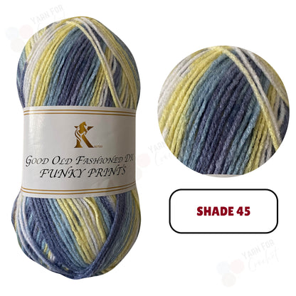 Knitco Good Old Fashioned Funky Prints DK Yarn - (5 x 100g)