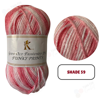 Knitco Good Old Fashioned Funky Prints DK Yarn - (5 x 100g)
