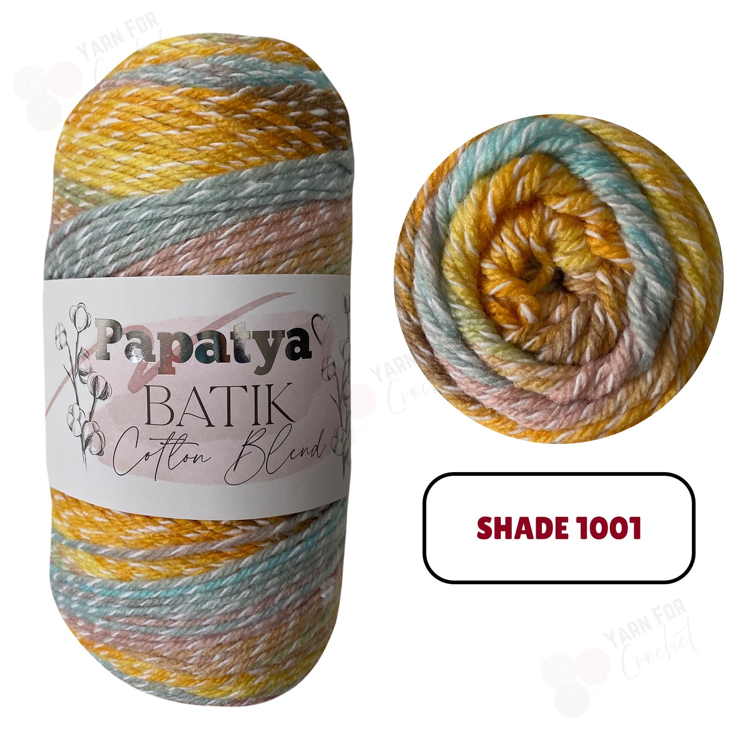 Papatya Batik Cotton Blend DK Yarn - (5 x 100g)