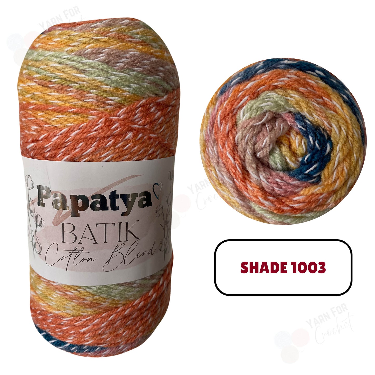 Papatya Batik Cotton Blend DK Yarn - (5 x 100g)