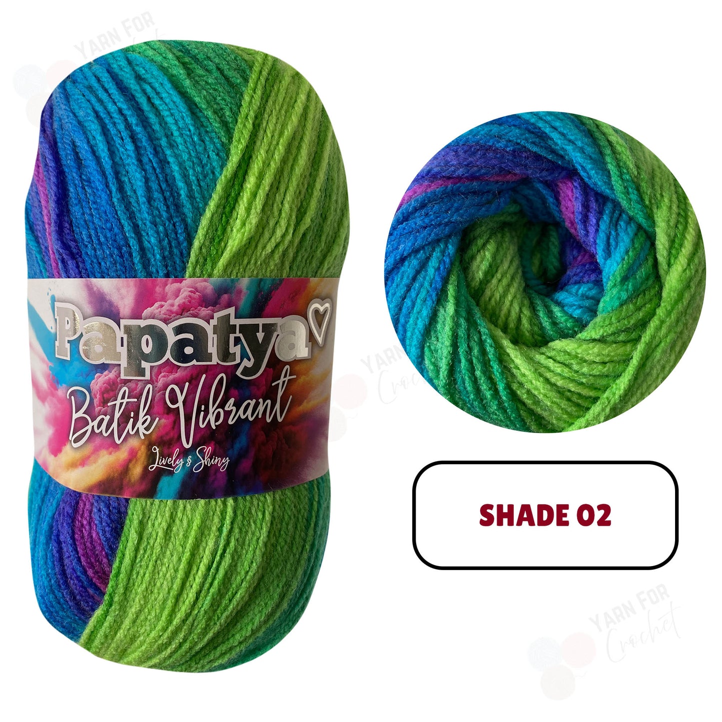 Papatya Batik Vibrant DK Yarn - (5 x 100g)