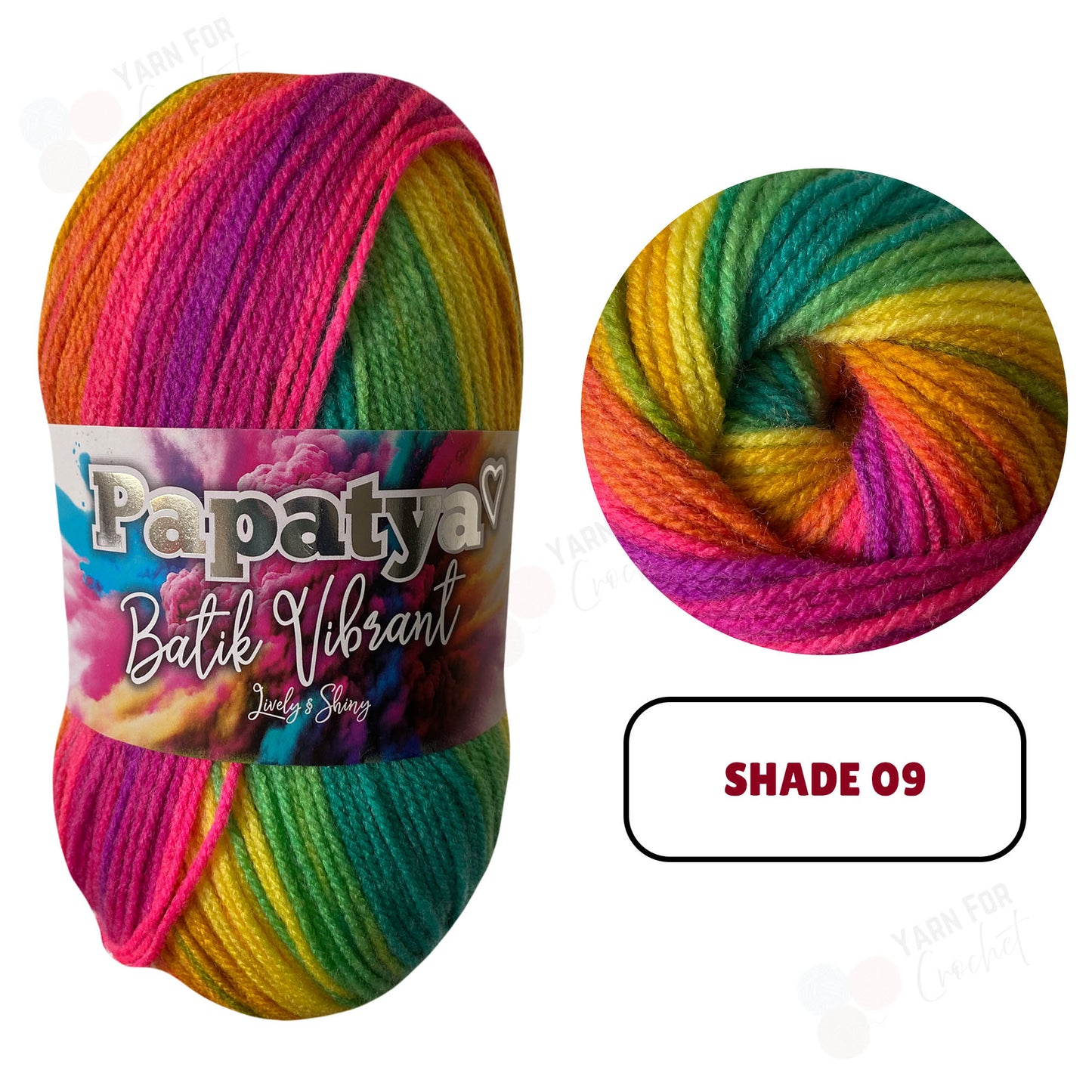 Papatya Batik Vibrant DK Yarn - (5 x 100g)