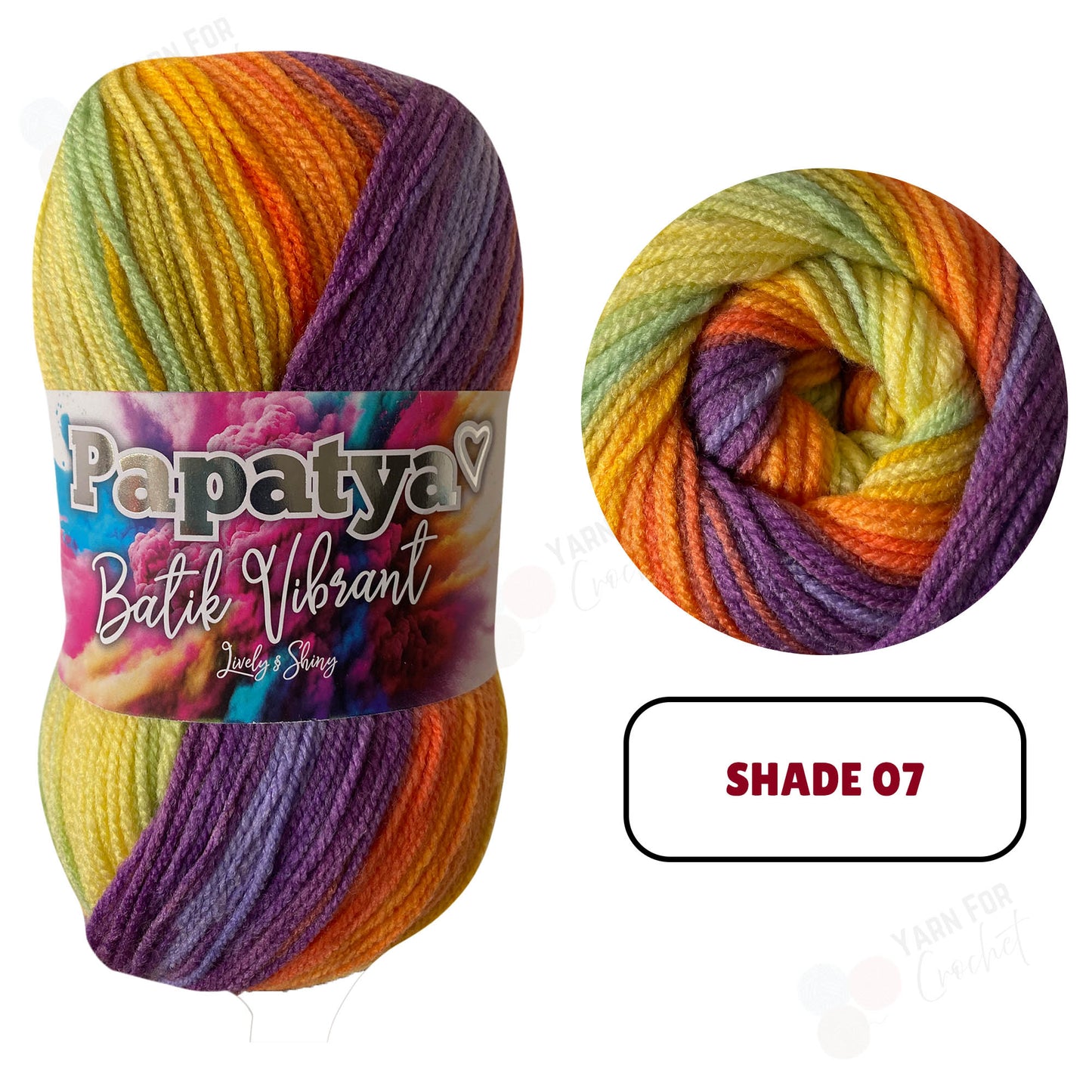 Papatya Batik Vibrant DK Yarn - (5 x 100g)