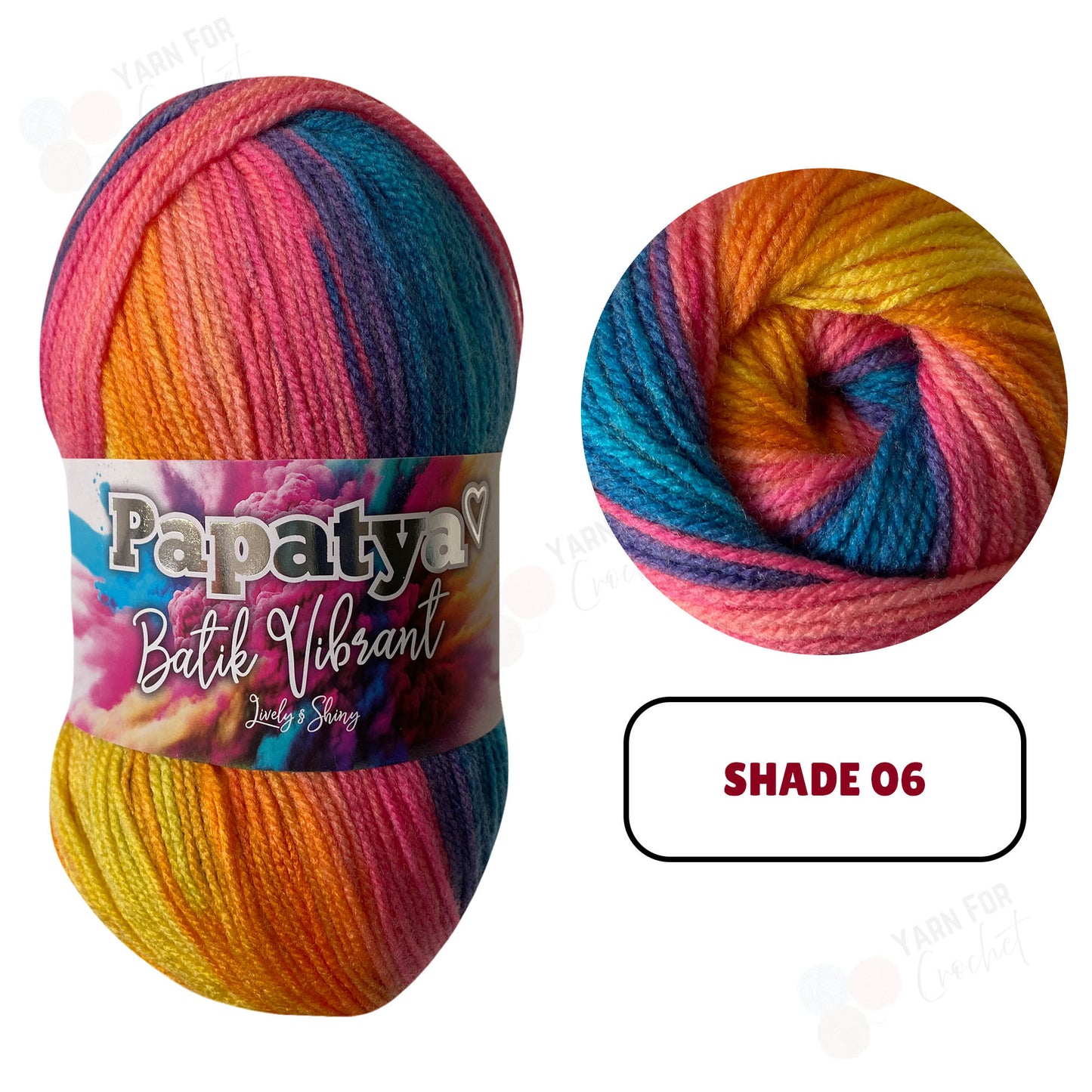 Papatya Batik Vibrant DK Yarn - (5 x 100g)