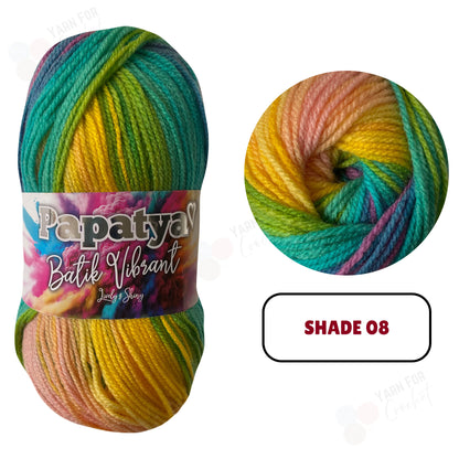 Papatya Batik Vibrant DK Yarn - (5 x 100g)