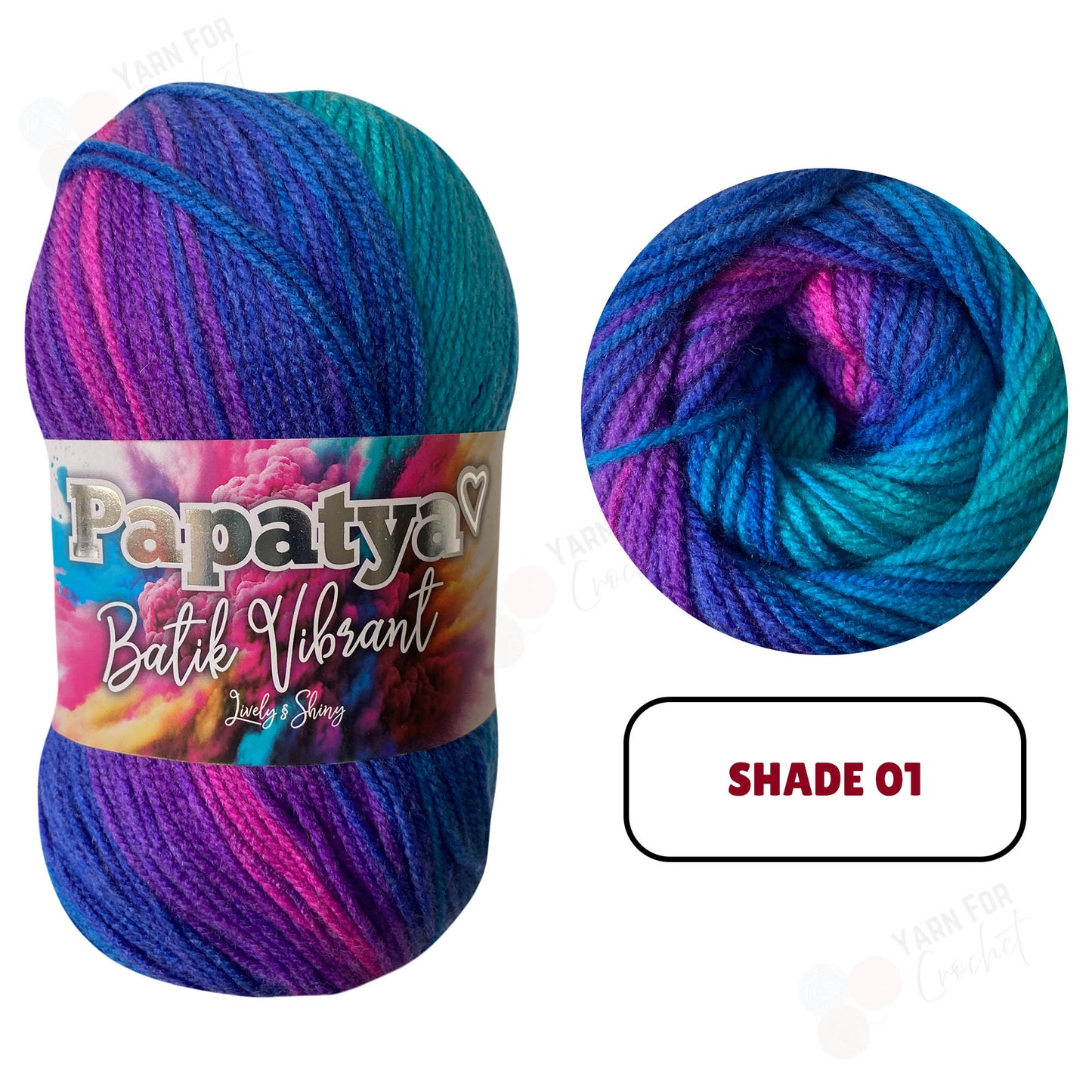 Papatya Batik Vibrant DK Yarn - (5 x 100g)