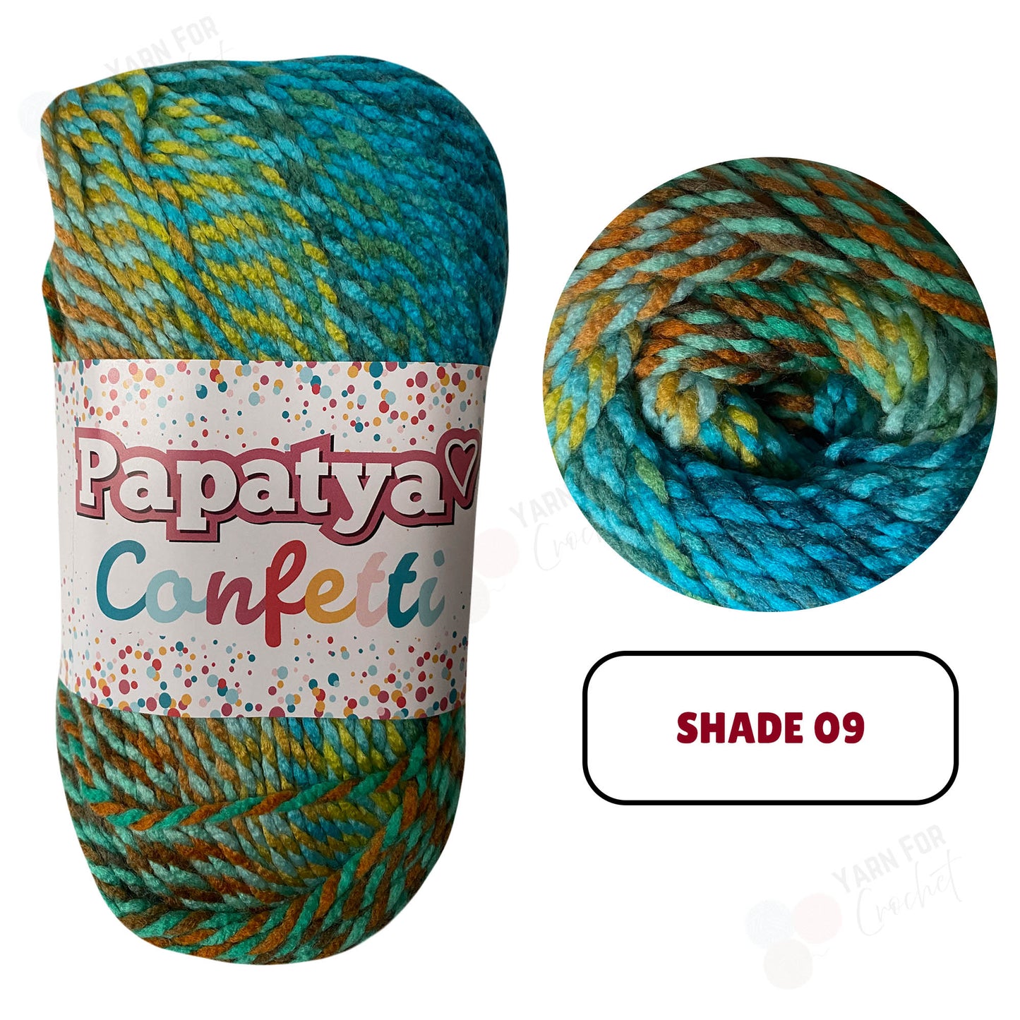 Papatya Confetti Yarn - (5 x 100g)