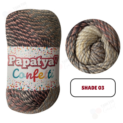 Papatya Confetti Yarn - (5 x 100g)