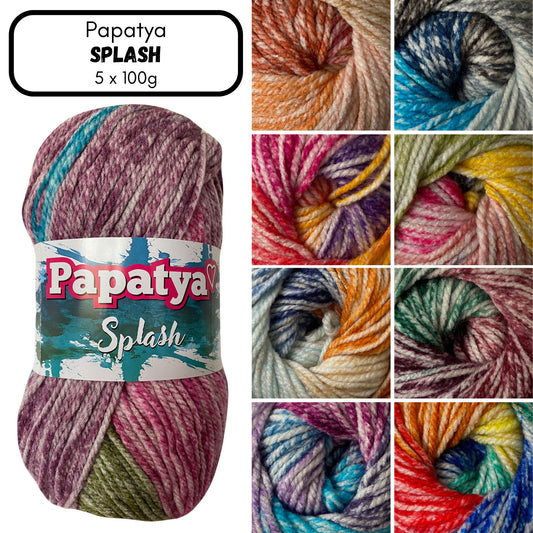 Papatya Splash Chunky Yarn - (5 x 100g)