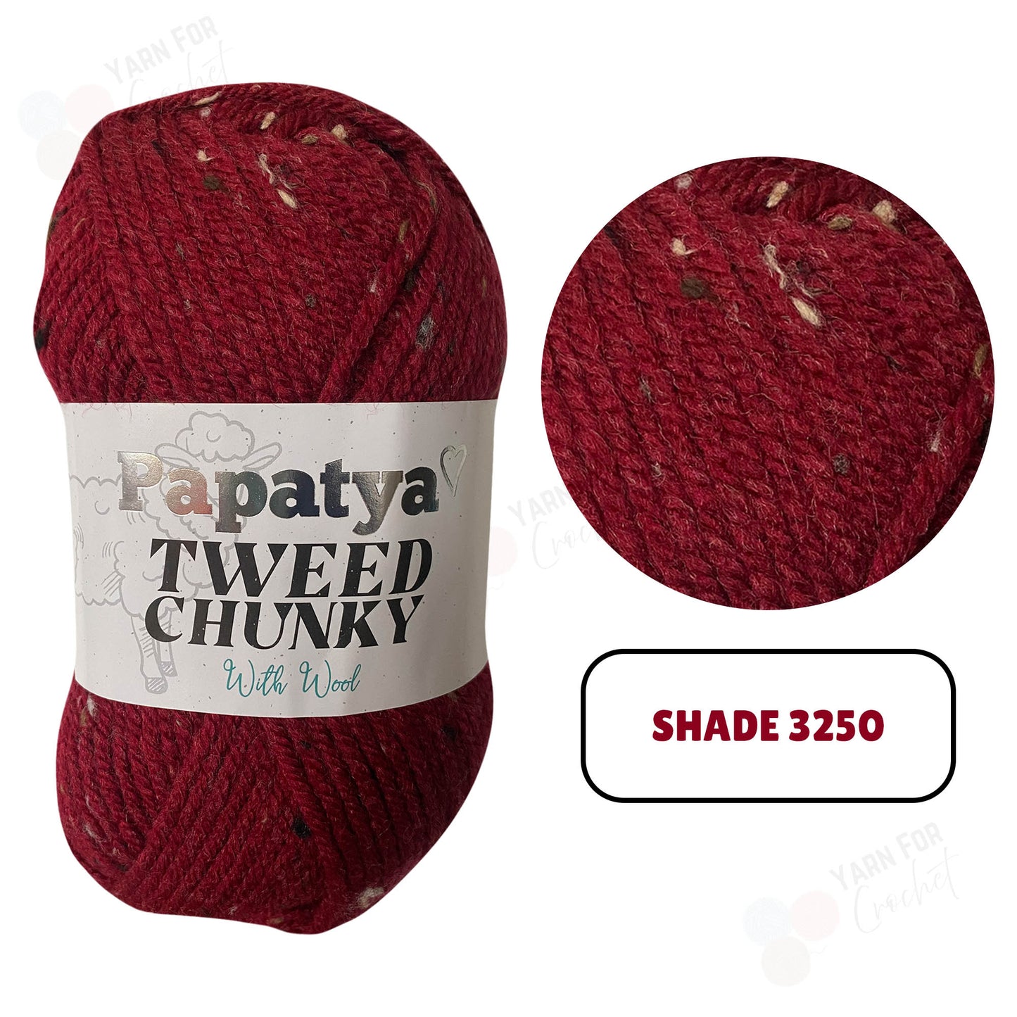 Papatya Tweed Chunky Yarn - (5 x 100g)