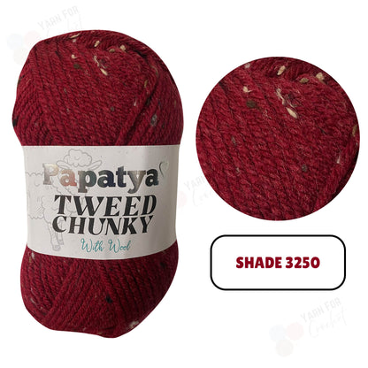 Papatya Tweed Chunky Yarn - (5 x 100g)