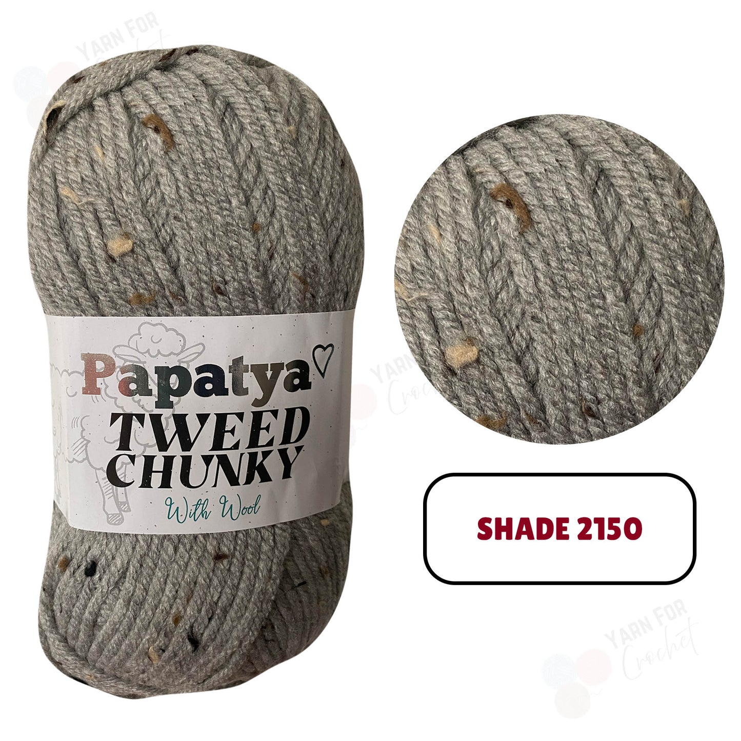 Papatya Tweed Chunky Yarn - (5 x 100g)