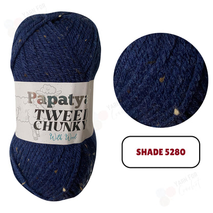 Papatya Tweed Chunky Yarn - (5 x 100g)