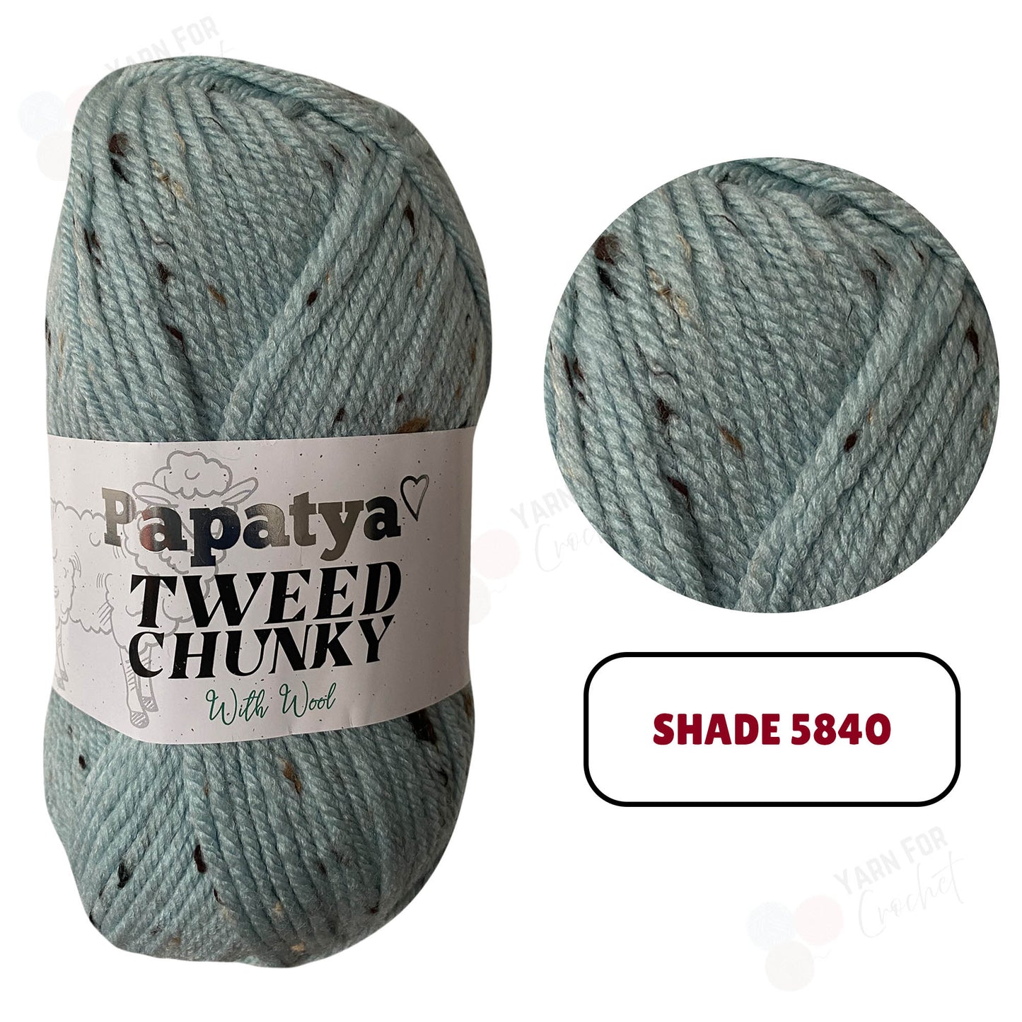 Papatya Tweed Chunky Yarn - (5 x 100g)