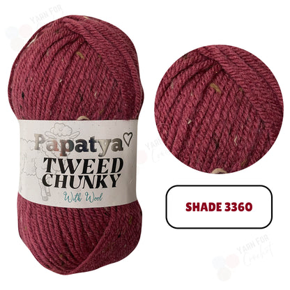 Papatya Tweed Chunky Yarn - (5 x 100g)